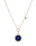 Wish Me Molu Pırlantalı Lapis Lazuli Büyük Charm
