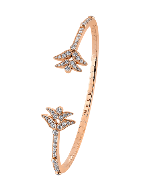 Lily Pırlantalı Kelepçe Bilezik