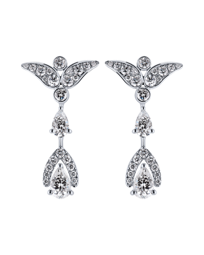 Lily Damla Pırlantalı Sallantılı Küpe