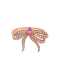 Today's Princess Pırlantalı Pembe Safirli Kurdele Yüzük