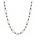 Tropica Chain Pırlantalı Lapis Lazuli Kolye