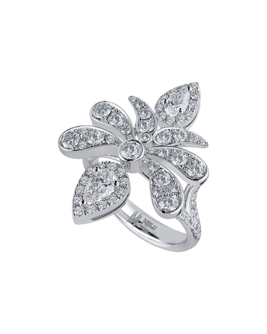 Lily Damla Pırlantalı Yüzük