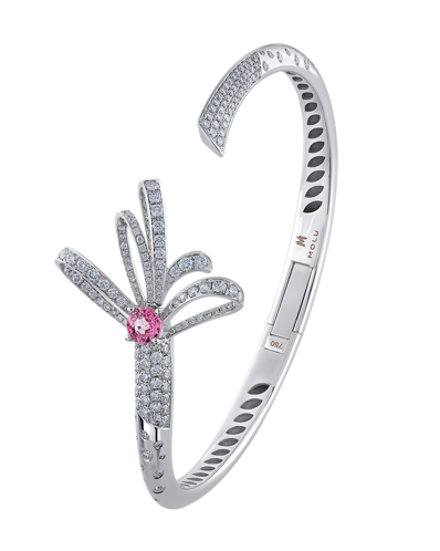 Today's Princess Pırlantalı Pembe Safirli Kelepçe Bilezik