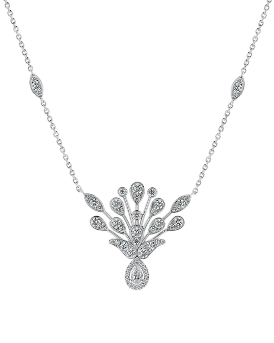 Lily Damla Pırlantalı Kolye