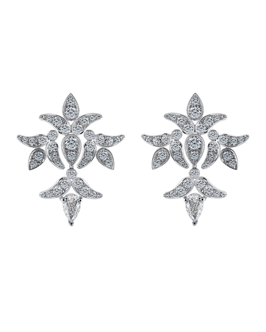 Lily Damla Pırlantalı Küpe