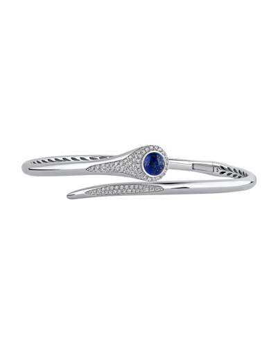 Tropica Pırlantalı Lapis Lazuli İnce Kelepçe Bilezik