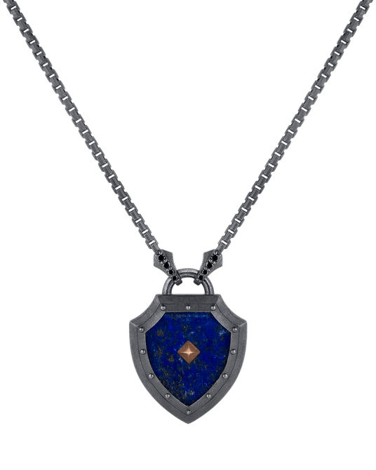Legend Siyah Pırlantalı Lapis Lazuli Kolye