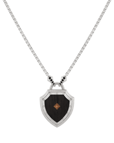 Legend Siyah Pırlantalı Karbon Fiber Kolye