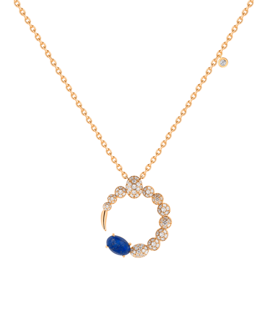 Tropica Pırlantalı Lapis Lazuli Kolye