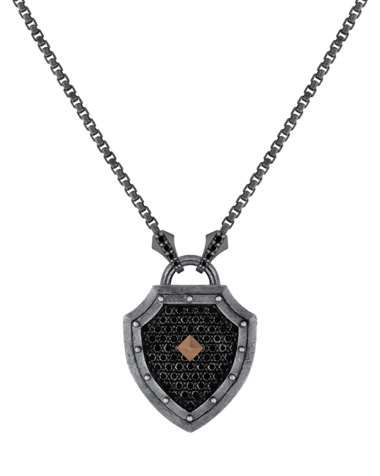 Legend Siyah Pırlantalı Kolye
