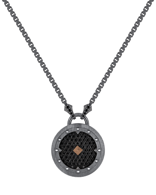 Legend Siyah Pırlantalı  Kolye