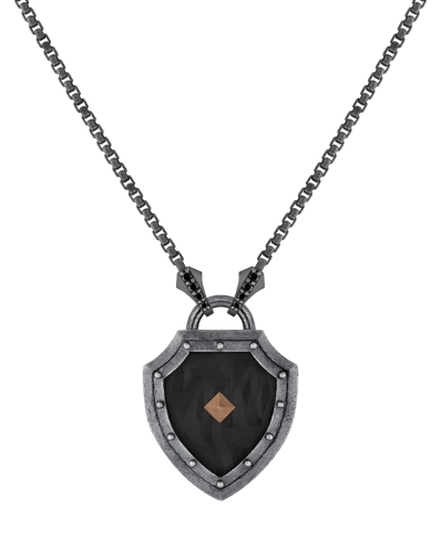 Legend Siyah Pırlantalı Karbon Fiber Kolye