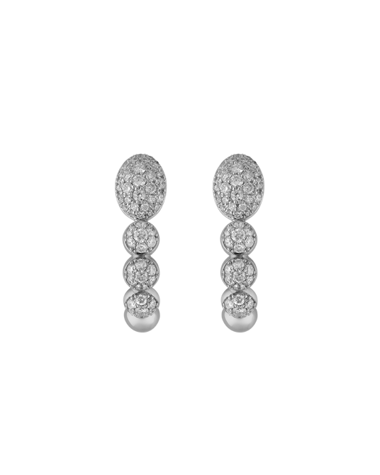 Tropica Pırlantalı Halka Küpe