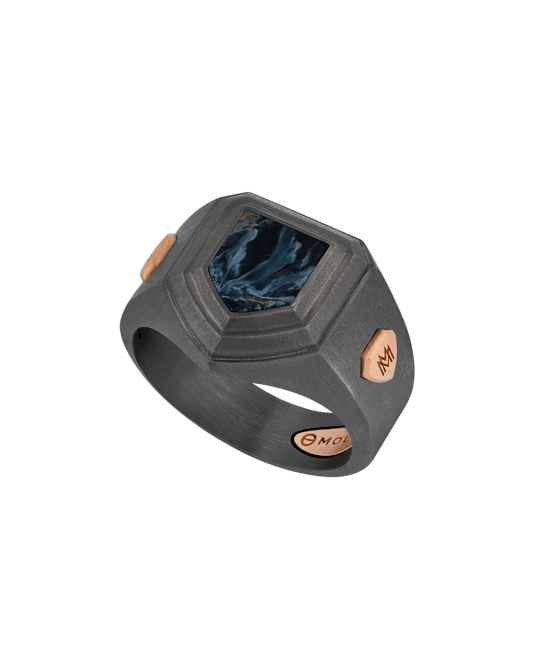 Molu Legend Pietersite Taşlı Gümüş Yüzük