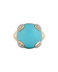 Tropica Colors Pırlantalı Turkuazlı Yüzük