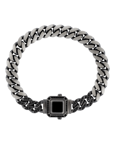 Legend Kahve Pırlantalı Oniksli Zincir Bilezik