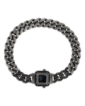 Legend Siyah Pırlantalı Pietersite Taşlı Zincir Bilezik