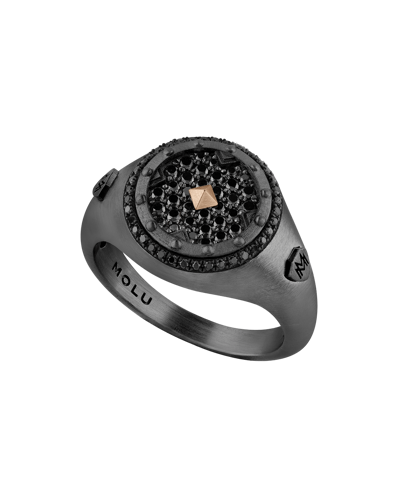 Picture of Legend Black Diamond Silver Ring