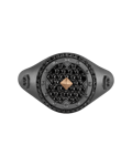 Picture of Legend Black Diamond Silver Ring