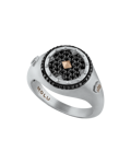 Picture of Legend Black Diamond Silver Ring
