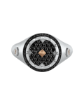 Picture of Legend Black Diamond Silver Ring