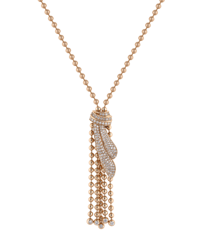 Today's Princess Pırlantalı 18 Ayar Pembe Altın Sallantılı Kolye KL-8446-026