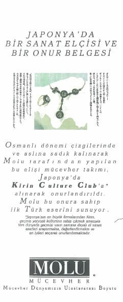 Molu Mücevher Japon Kirin Culture Club - 1990
